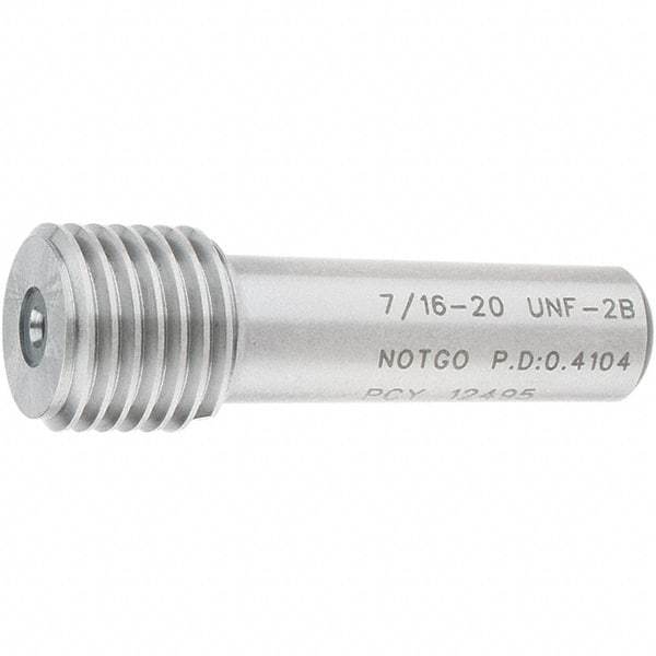 SPI - 7/16-20, Class 2B, Single End Plug Thread No Go Gage - Steel, Size 2 Handle Not Included - A1 Tooling