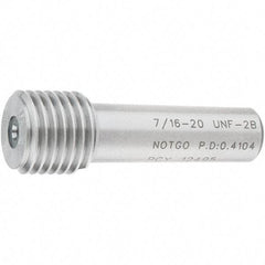 SPI - 7/16-20, Class 2B, Single End Plug Thread No Go Gage - Steel, Size 2 Handle Not Included - A1 Tooling