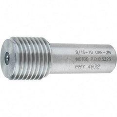 SPI - 9/16-18, Class 2B, Single End Plug Thread No Go Gage - Steel, Size 3 Handle Not Included - A1 Tooling