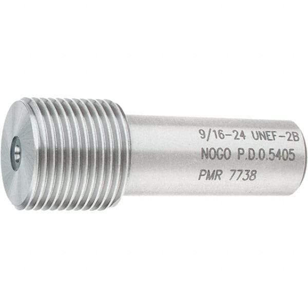 SPI - 9/16-24, Class 2B, Single End Plug Thread No Go Gage - Steel, Size 3 Handle Not Included - A1 Tooling