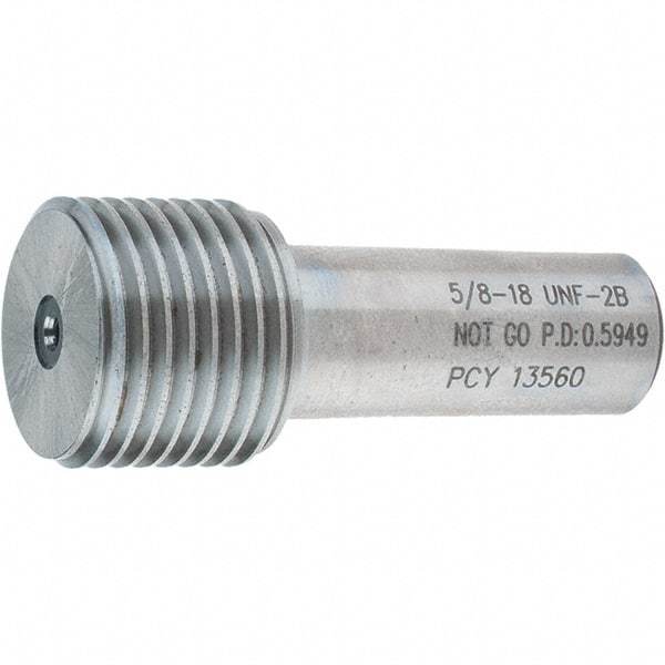 SPI - 5/8-18, Class 2B, Single End Plug Thread No Go Gage - Steel, Size 3 Handle Not Included - A1 Tooling