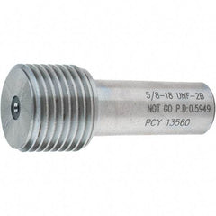 SPI - 5/8-18, Class 2B, Single End Plug Thread No Go Gage - Steel, Size 3 Handle Not Included - A1 Tooling