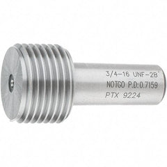 SPI - 3/4-16, Class 2B, Single End Plug Thread No Go Gage - Steel, Size 3 Handle Not Included - A1 Tooling