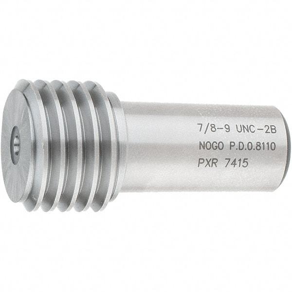 SPI - 7/8-9, Class 2B, Single End Plug Thread No Go Gage - Steel, Size 4 Handle Not Included - A1 Tooling