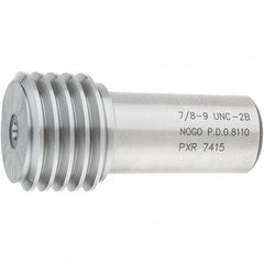 SPI - 7/8-9, Class 2B, Single End Plug Thread No Go Gage - Steel, Size 4 Handle Not Included - A1 Tooling