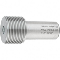 SPI - 7/8-20, Class 2B, Single End Plug Thread No Go Gage - Steel, Size 4 Handle Not Included - A1 Tooling