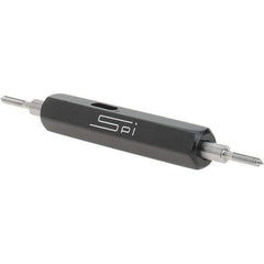 SPI - #0-80, Class 2B, Double End Plug Thread Go/No Go Gage - Steel, Size 000 Handle Included - A1 Tooling