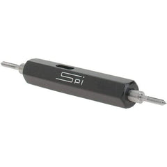 SPI - #0-80, Class 3B, Double End Plug Thread Go/No Go Gage - Steel, Size 000 Handle Included - A1 Tooling