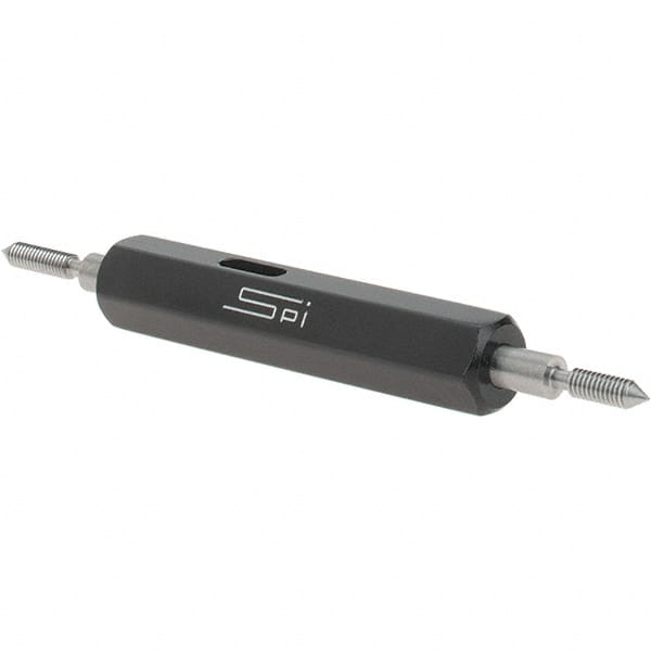 SPI - #2-64, Class 2B, Double End Plug Thread Go/No Go Gage - Steel, Size 000 Handle Included - A1 Tooling