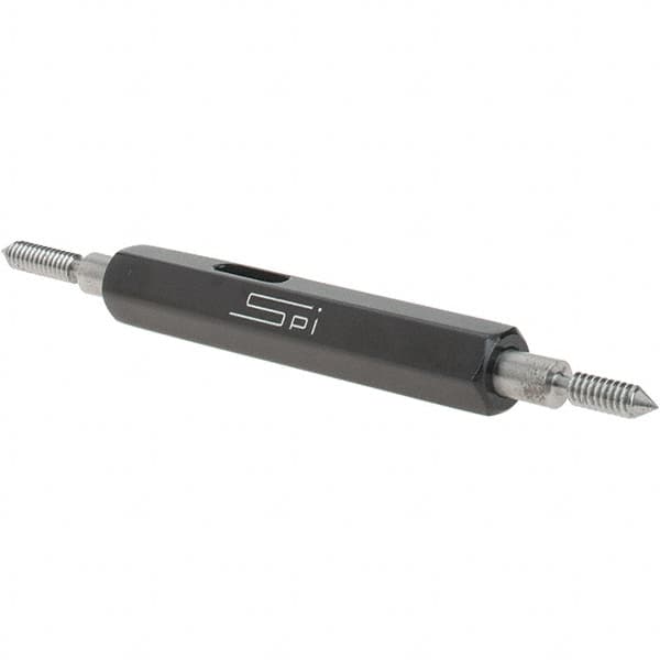 SPI - #4-40, Class 2B, Double End Plug Thread Go/No Go Gage - Steel, Size 00 Handle Included - A1 Tooling