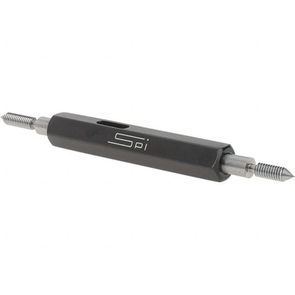 SPI - #4-48, Class 2B, Double End Plug Thread Go/No Go Gage - Steel, Size 00 Handle Included - A1 Tooling