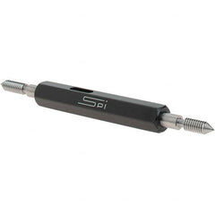 SPI - #6-40, Class 2B, Double End Plug Thread Go/No Go Gage - Steel, Size 00 Handle Included - A1 Tooling