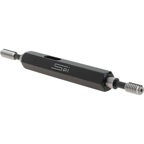 SPI - #8-32, Class 2B, Double End Plug Thread Go/No Go Gage - Steel, Size 0 Handle Included - A1 Tooling