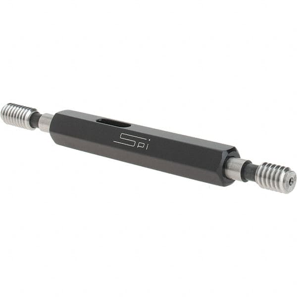 SPI - #12-24, Class 2B, Double End Plug Thread Go/No Go Gage - Steel, Size 0 Handle Included - A1 Tooling