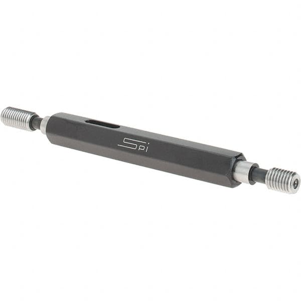 SPI - 1/4-28, Class 3B, Double End Plug Thread Go/No Go Gage - Steel, Size 1 Handle Included - A1 Tooling