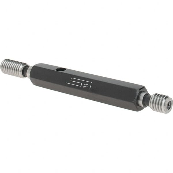 SPI - 3/8-16, Class 2B, Double End Plug Thread Go/No Go Gage - Steel, Size 2 Handle Included - A1 Tooling