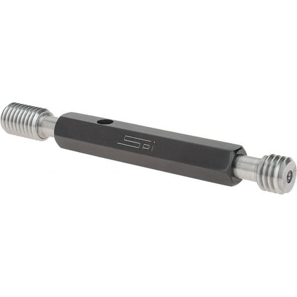 SPI - 1/2-13, Class 2B, Double End Plug Thread Go/No Go Gage - Steel, Size 2 Handle Included - A1 Tooling