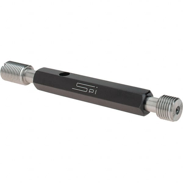 SPI - 1/2-20, Class 3B, Double End Plug Thread Go/No Go Gage - Steel, Size 2 Handle Included - A1 Tooling