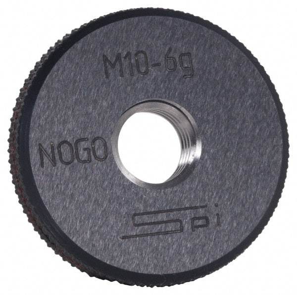 SPI - M7x1 No Go Single Ring Thread Gage - Class 6G, Oil Hardened Nonshrinking Steel (OHNS), NPL Traceability Certification Included - A1 Tooling