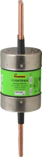 Cooper Bussmann - 250 VAC/VDC, 400 Amp, Time Delay General Purpose Fuse - Bolt-on Mount, 8-5/8" OAL, 20 at DC, 200 (RMS) kA Rating, 2-1/16" Diam - A1 Tooling