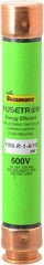 Cooper Bussmann - 300 VDC, 600 VAC, 1.4 Amp, Time Delay General Purpose Fuse - Fuse Holder Mount, 127mm OAL, 20 at DC, 200 (RMS) kA Rating, 13/16" Diam - A1 Tooling