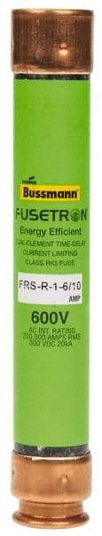 Cooper Bussmann - 300 VDC, 600 VAC, 1.6 Amp, Time Delay General Purpose Fuse - Fuse Holder Mount, 127mm OAL, 20 at DC, 200 (RMS) kA Rating, 13/16" Diam - A1 Tooling