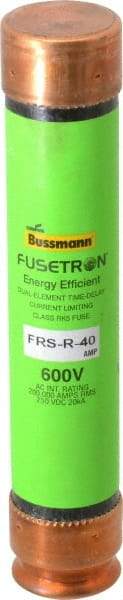 Cooper Bussmann - 250 VDC, 600 VAC, 40 Amp, Time Delay General Purpose Fuse - Fuse Holder Mount, 5-1/2" OAL, 20 at DC, 200 (RMS) kA Rating, 1-1/16" Diam - A1 Tooling