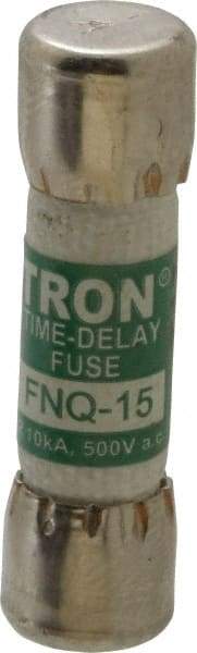 Cooper Bussmann - 500 VAC, 15 Amp, Time Delay General Purpose Fuse - Fuse Holder Mount, 1-1/2" OAL, 10 at AC kA Rating, 13/32" Diam - A1 Tooling