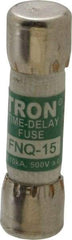 Cooper Bussmann - 500 VAC, 15 Amp, Time Delay General Purpose Fuse - Fuse Holder Mount, 1-1/2" OAL, 10 at AC kA Rating, 13/32" Diam - A1 Tooling