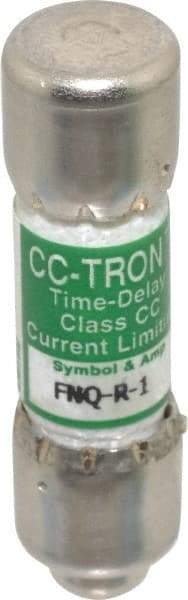 Cooper Bussmann - 300 VDC, 600 VAC, 1 Amp, Time Delay General Purpose Fuse - Fuse Holder Mount, 1-1/2" OAL, 200 at AC (RMS) kA Rating, 13/32" Diam - A1 Tooling