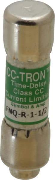 Cooper Bussmann - 300 VDC, 600 VAC, 1.5 Amp, Time Delay General Purpose Fuse - Fuse Holder Mount, 1-1/2" OAL, 200 at AC (RMS) kA Rating, 13/32" Diam - A1 Tooling