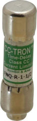 Cooper Bussmann - 300 VDC, 600 VAC, 1.5 Amp, Time Delay General Purpose Fuse - Fuse Holder Mount, 1-1/2" OAL, 200 at AC (RMS) kA Rating, 13/32" Diam - A1 Tooling