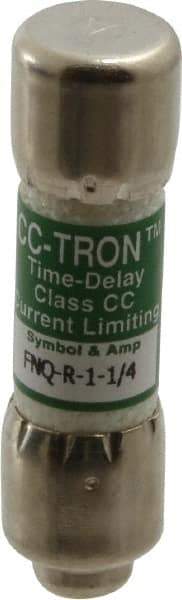 Cooper Bussmann - 300 VDC, 600 VAC, 1.25 Amp, Time Delay General Purpose Fuse - Fuse Holder Mount, 1-1/2" OAL, 200 at AC (RMS) kA Rating, 13/32" Diam - A1 Tooling