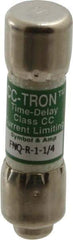 Cooper Bussmann - 300 VDC, 600 VAC, 1.25 Amp, Time Delay General Purpose Fuse - Fuse Holder Mount, 1-1/2" OAL, 200 at AC (RMS) kA Rating, 13/32" Diam - A1 Tooling