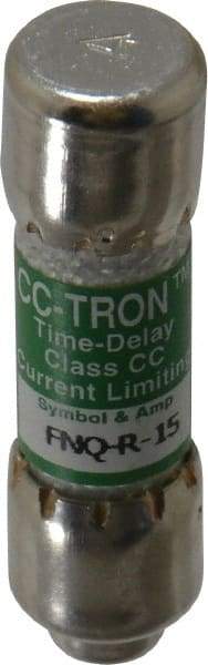 Cooper Bussmann - 300 VDC, 600 VAC, 15 Amp, Time Delay General Purpose Fuse - Fuse Holder Mount, 1-1/2" OAL, 20 at DC, 200 at AC (RMS) kA Rating, 13/32" Diam - A1 Tooling