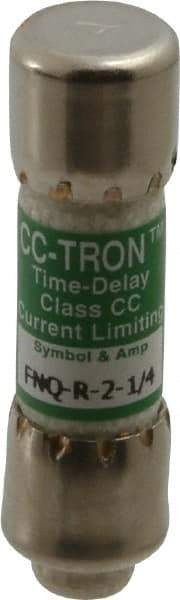 Cooper Bussmann - 300 VDC, 600 VAC, 2.25 Amp, Time Delay General Purpose Fuse - Fuse Holder Mount, 1-1/2" OAL, 200 at AC (RMS) kA Rating, 13/32" Diam - A1 Tooling