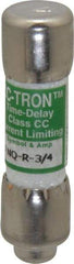 Cooper Bussmann - 300 VDC, 600 VAC, 0.75 Amp, Time Delay General Purpose Fuse - Fuse Holder Mount, 1-1/2" OAL, 200 at AC (RMS) kA Rating, 13/32" Diam - A1 Tooling