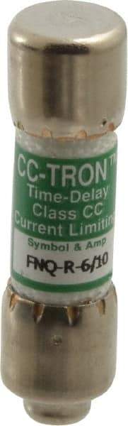 Cooper Bussmann - 300 VDC, 600 VAC, 0.6 Amp, Time Delay General Purpose Fuse - Fuse Holder Mount, 1-1/2" OAL, 200 at AC (RMS) kA Rating, 13/32" Diam - A1 Tooling