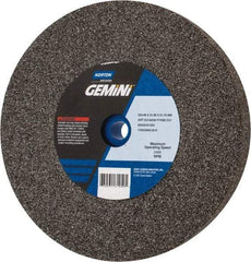 Norton - 36/46 Grit Aluminum Oxide Bench & Pedestal Grinding Wheel - 10" Diam x 1-1/4" Hole x 1-1/4" Thick, 2485 Max RPM, Very Coarse/Coarse Grade - A1 Tooling