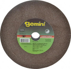 Norton - 60 Grit Aluminum Oxide Bench & Pedestal Grinding Wheel - 10" Diam x 1-1/4" Hole x 1-1/2" Thick, 2485 Max RPM, Medium Grade - A1 Tooling