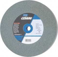 Norton - 120 Grit Silicon Carbide Bench & Pedestal Grinding Wheel - 6" Diam x 1" Hole x 3/4" Thick, 4140 Max RPM, Fine Grade - A1 Tooling