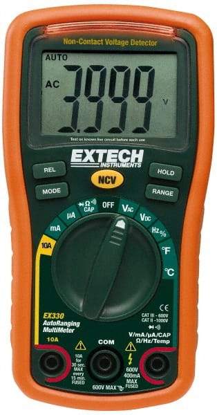 Extech - 4 Piece, Digital Multimeter Kit - 1,000 Volt Max, 10 Max Amp - A1 Tooling