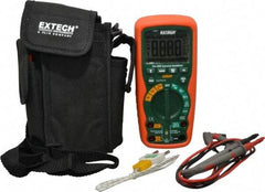 Extech - EX520, CAT IV, 1,000 VAC/VDC, Digital True RMS Multimeter - 40 mOhm, Measures Voltage, Capacitance, Current, Frequency, Resistance, Temperature - A1 Tooling