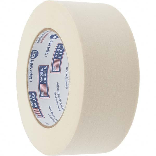 Intertape - 44mm Wide x 54.8 m x 5.5 mil Tan/Natural Crepe Paper Masking Paper - A1 Tooling