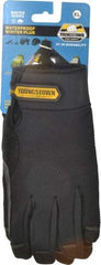 Youngstown - Size XL (10) Synthetic Suede Cold Protection & Waterproof Work Gloves - For Mechanic's & Lifting, Uncoated, Hook & Loop Cuff, Full Fingered, Black, Paired - A1 Tooling