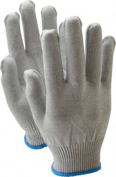 PRO-SAFE - Size L (9) Electrostatic Dissipative (ESD) Fiber Yarns General Protection Work Gloves - For Static Control, Uncoated, Knit Wrist Cuff, Full Fingered, Gray, Paired - A1 Tooling