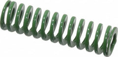 Dayton Lamina - 3/8" Hole Diam, 3/16" Rod Diam, 1-1/4" Free Length, Green Die Spring - 5 Lb Max Deflection, 0.5" Max Deflection, Light Duty, Chromium Vanadium Steel - A1 Tooling