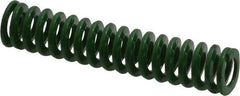 Dayton Lamina - 3/8" Hole Diam, 3/16" Rod Diam, 1-3/4" Free Length, Green Die Spring - 3.59 Lb Max Deflection, 0.69" Max Deflection, Light Duty, Chromium Vanadium Steel - A1 Tooling