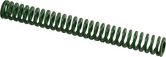 Dayton Lamina - 3/8" Hole Diam, 3/16" Rod Diam, 3" Free Length, Green Die Spring - 2.13 Lb Max Deflection, 1.2" Max Deflection, Light Duty, Chromium Vanadium Steel - A1 Tooling