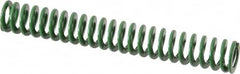 Dayton Lamina - 1/2" Hole Diam, 9/32" Rod Diam, 3-1/2" Free Length, Green Die Spring - 3.05 Lb Max Deflection, 1.4" Max Deflection, Light Duty, Chromium Vanadium Steel - A1 Tooling